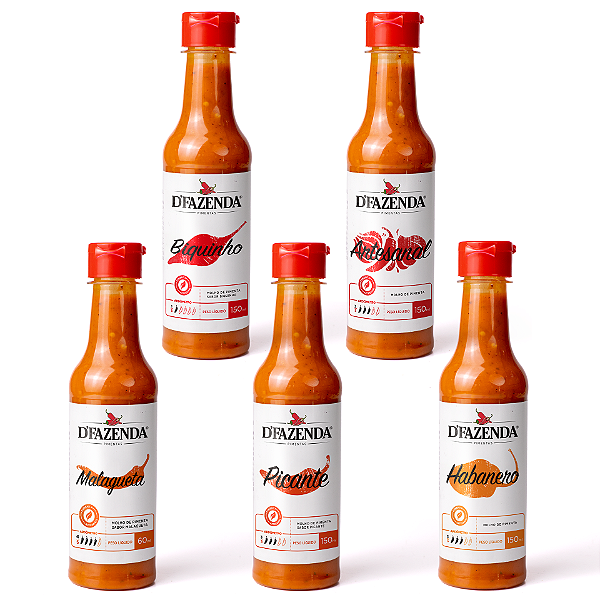 Combo - 5 Molhos - 150ml