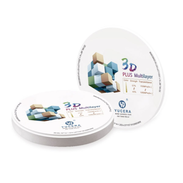 Bloco de Zirconia Multilayer 3D Plus