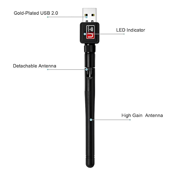 Antena Usb Wi-fi Al-c818
