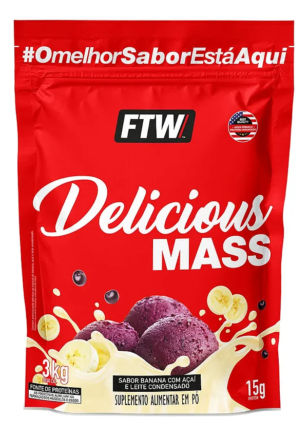 HIPERCALÓRICO DELICIOUS MASS FTW 3KG