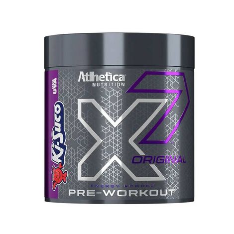 Pré Treino X7 Original Pote 300g Atlhetica Nutrition Ki Suco Uva