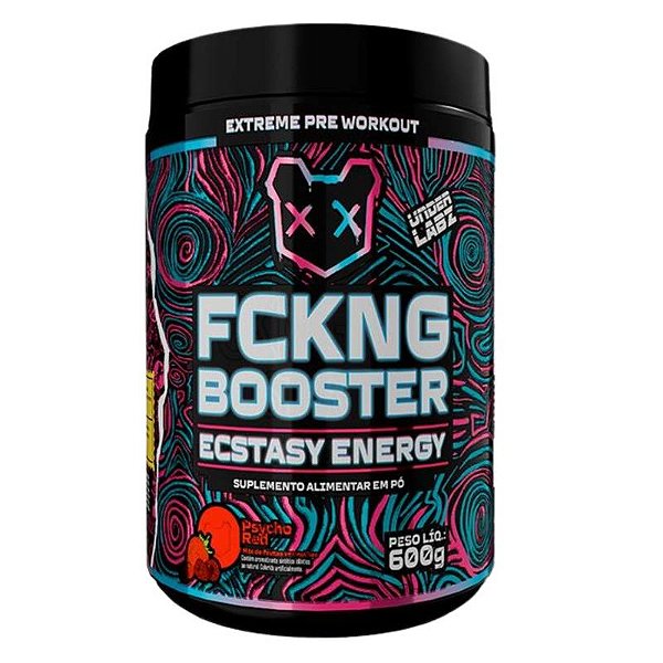 Pré-Treino Fckng Booster Pote 600g Under Labz Psycho Red