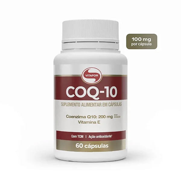 Coenzima Q10 200mg Vitafor 60 Cápsulas