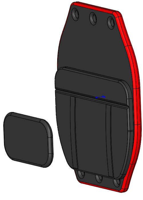Almofada frontal de tronco
