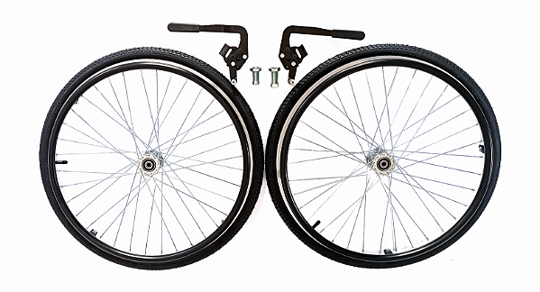 Rodas traseiras aro 24"