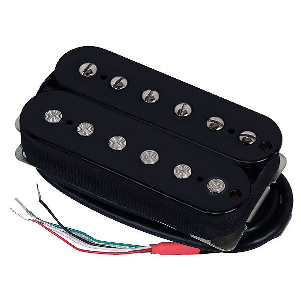 Captador Fleor Humbucker PAF Vintage Alnico 5 Preto Braço