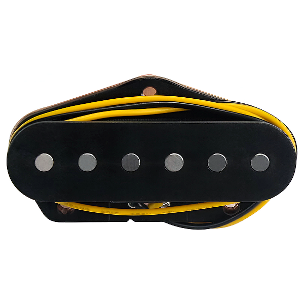 Captador Fleor Single Coil Alnico 5 Preto Ponte