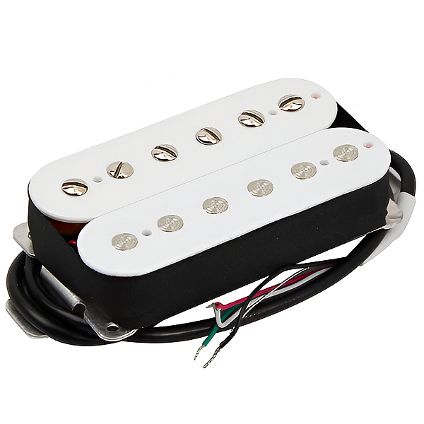 Captador Fleor Humbucker Alto Ganho Cerâmico Branco Braço
