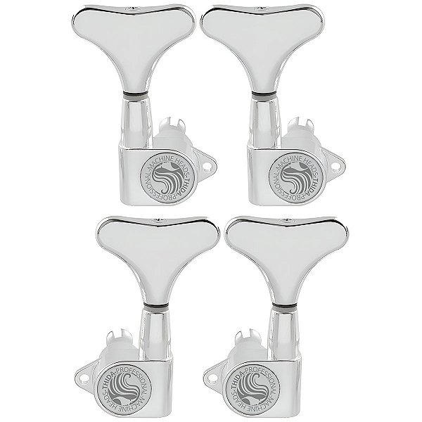 Tarraxas Blindada Cromada Timbrada Thida 4 Cordas 2x2