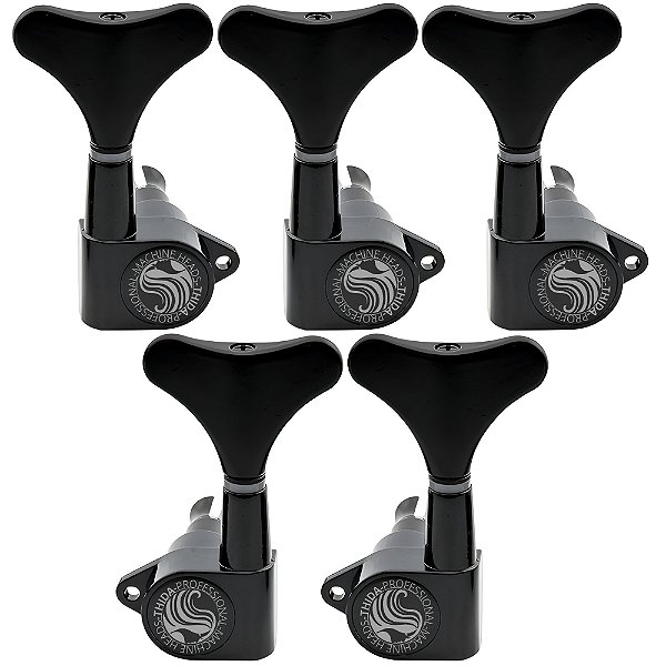 Tarraxas Blindada Preta Timbrada Thida 5 Cordas 3x2