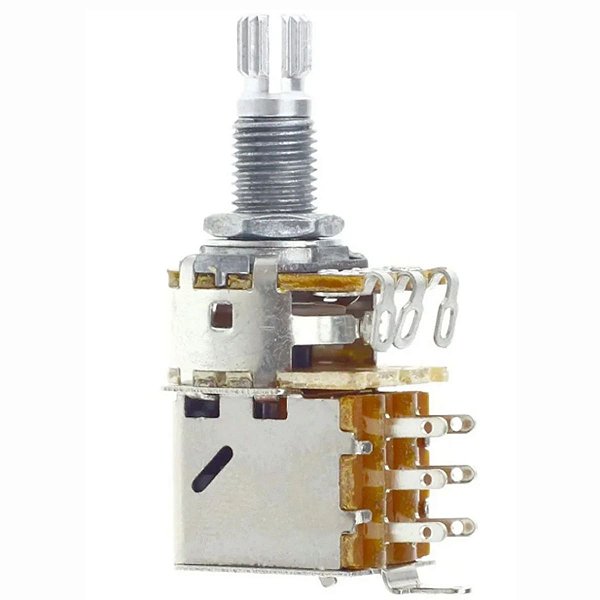 Potenciômetro Push Pull Split Eixo Longo A500K