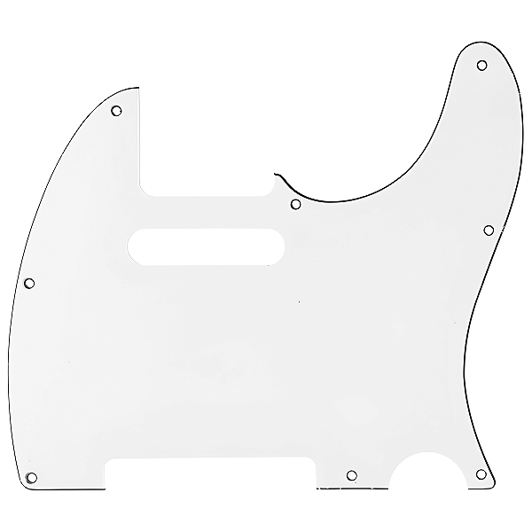 Escudo Thida Telecaster Branco 3 Camadas