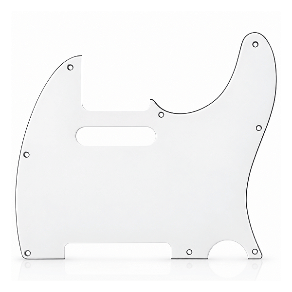 Escudo Thida Telecaster Branco 3 Camadas