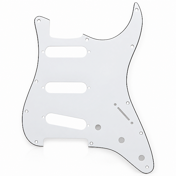 Escudo Thida Branco Stratocaster 3 Camadas