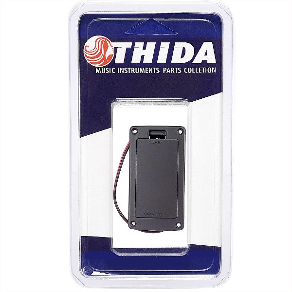Caixa De Compartimento Thida Bateria 9v Vertical Preto