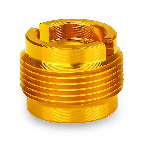 Adaptador RPC 3/8 5/8 Suporte De Microfone Metal Dourado