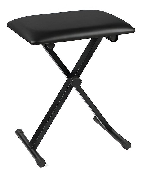 Banco Thida Acolchoado Com Regulagem Metal Preto