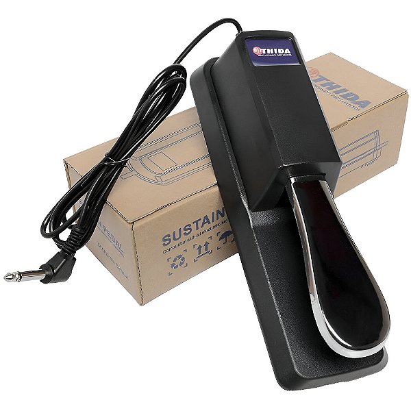 Pedal Sustain Thida Universal Para Teclado Chave Inversora