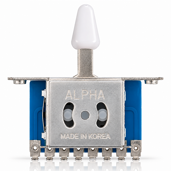 Chave Seletora Alpha 3 Posições Knob Branco