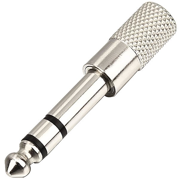 Adaptador RPC Cromado P2 / P10 Estéreo