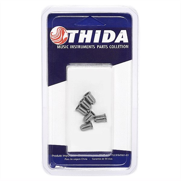 Kit 06 Ferrules Thida Metal Cromado