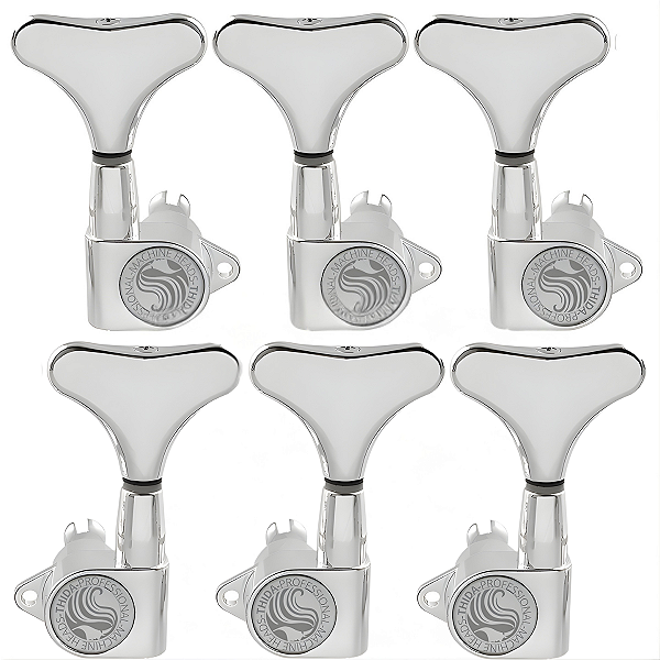 Jogo de Tarraxa Cromada Baixo Blindada Thida 6 Cordas 3x3