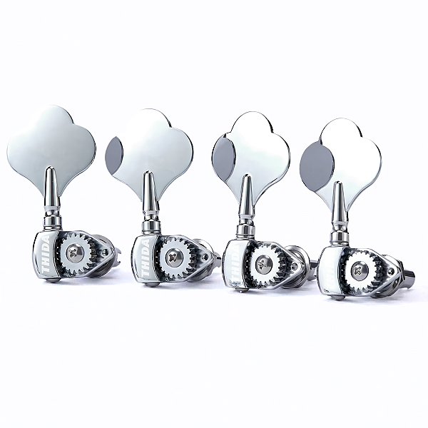 Tarraxas Thida Jazz Bass Vintage Engrenagem Aberta Cromada Para Contra Baixo 4 Cordas 4R