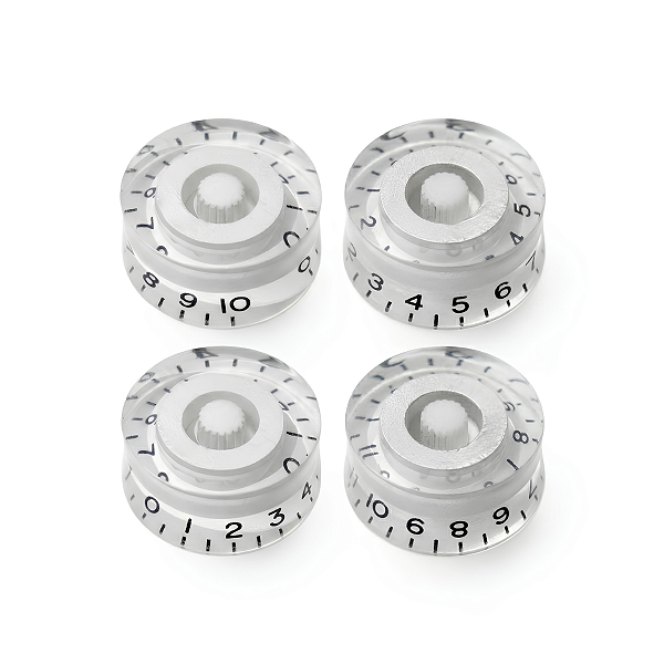 Kit Com 04 Knob Speed Control Para Guitarra Les Paul Transparente