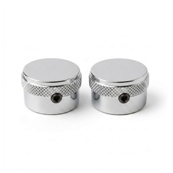 Kit Com 02 Knob Botão G Arrow Thida Cromado Para Guitarra Semiacústica 6mm