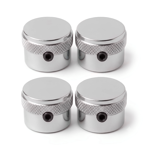Pacote 04 Knob Cromado Thida G Arrow Guitarra Semiacústica
