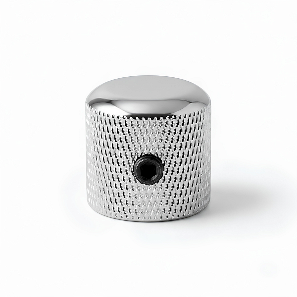 Knob Cromado De Alumínio P/ Guitarra E Baixo Com Parafuso Padrão Imperial CTS 6,35mm