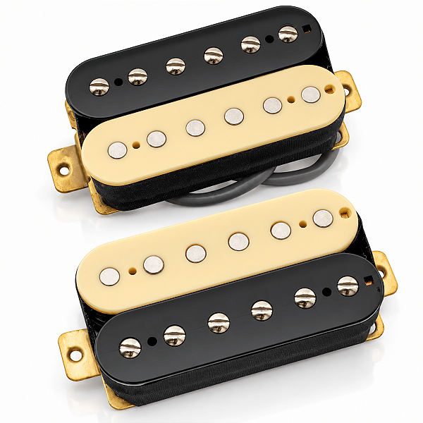 Par Captadores Humbucker Alnico V Braço Ponte 50mm 52mm Vintage Zebra