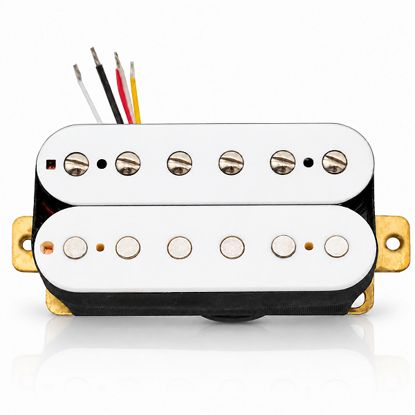 Captador Humbucker para Guitarra Alnico V 16K 52mm Branco 4 Condutores