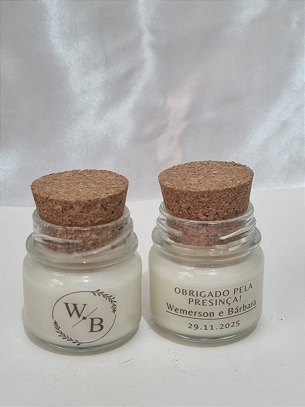 Kit Mini Vela Aromática para Lembrancinha