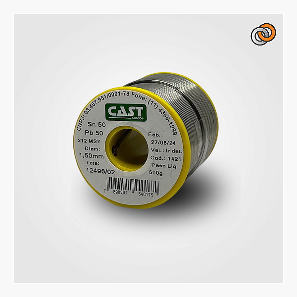 Fio de solda Cast 50x50 1,5mm amarelo