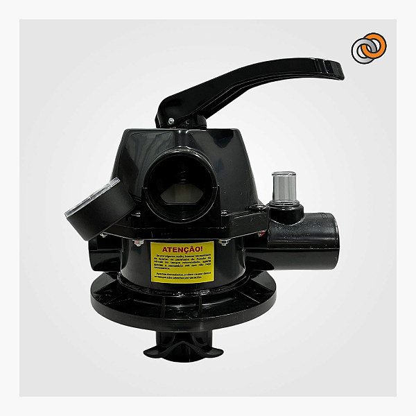 Válvula seletora do filtro Nautilus F450-750X parafusada com manômetro