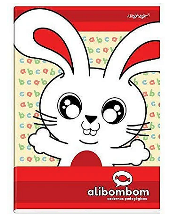 Caderno Alibombom 123x Com Capa Vermelho