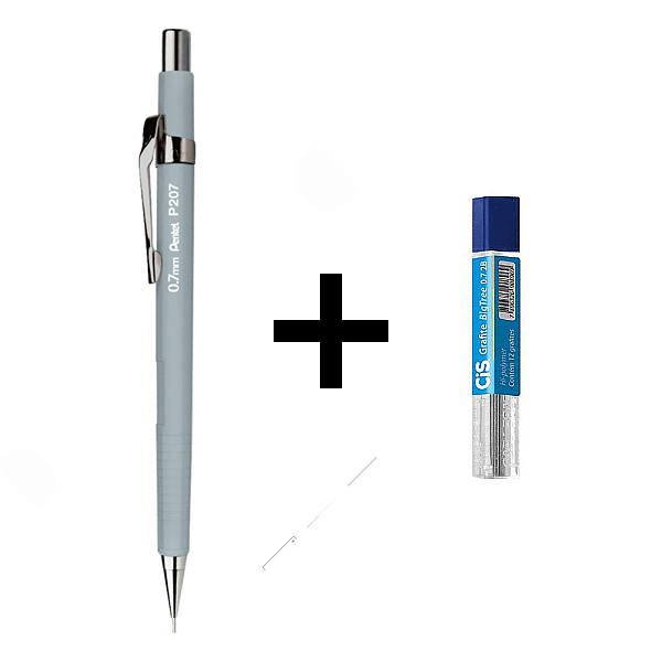 Lapiseira Técnica Pentel 0.7 mm + Grafite 0.7 mm 2B
