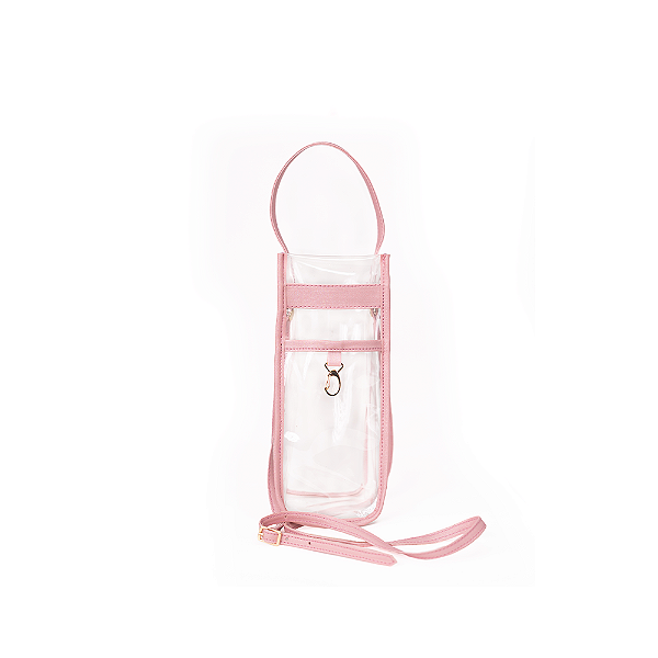 Bolsa Superflex Transparente Rosa