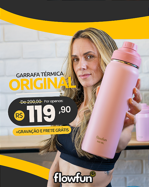 FlowAtiva 800ml + Gravação e Frete Grátis