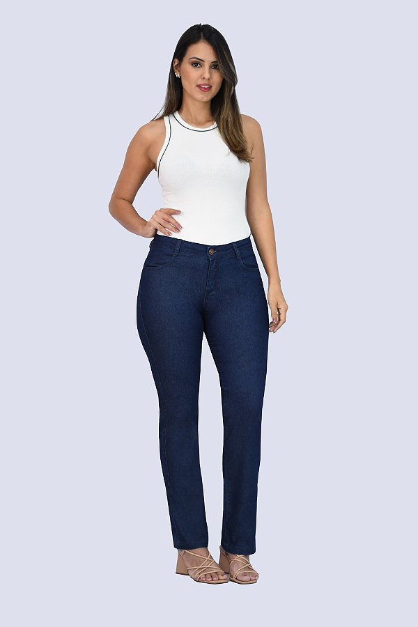 261- CALÇA FEMININA RETA #MM# BRESCIA