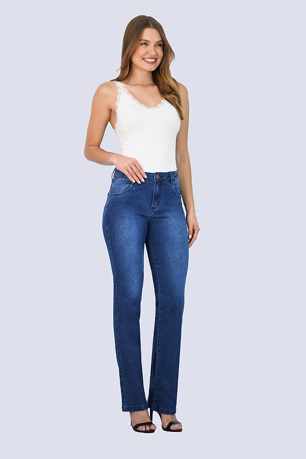 263- CALÇA FEMININA RETA #MM# BRESCIA