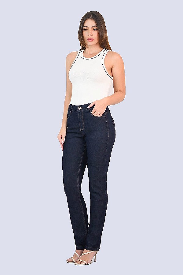 375 - CALÇA FEMININCA CINTURA INTERMEDIARIA #MM# MADALONI