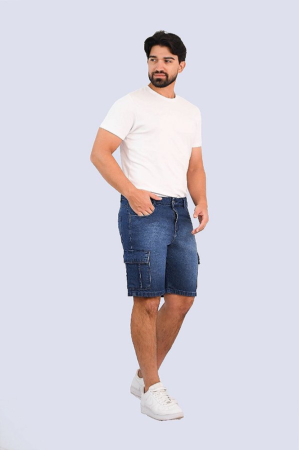 333 - BERMUDA MASCULINA CARGO #MM# NEW RIMINI