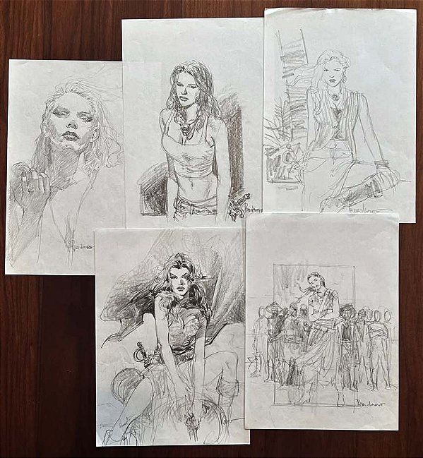 Combo Estudos Originais Publicados no Artbook Vol 3