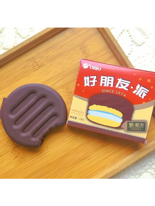 Bloco anotações formato biscoito chocolate com cheirinho