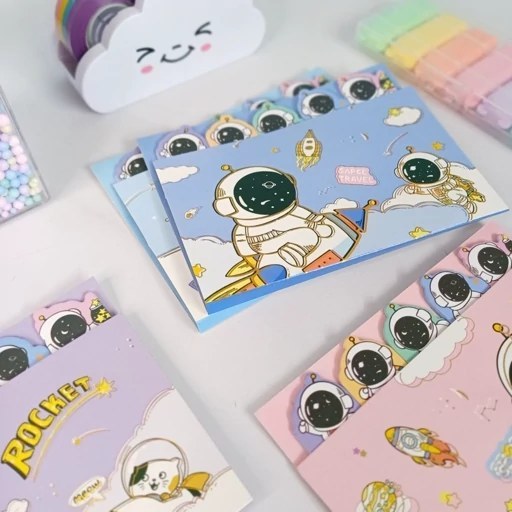 POST IT ASTRONAUTAS