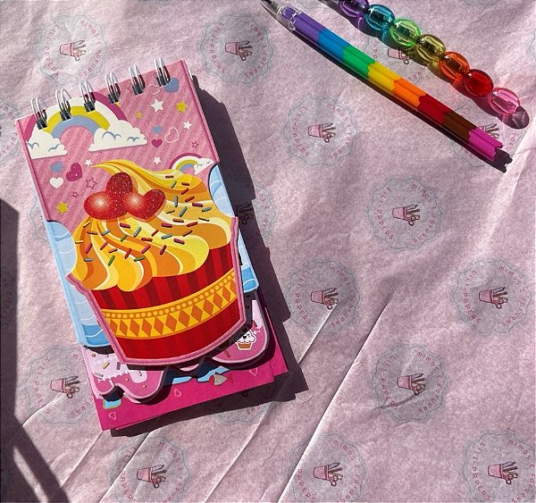 BLOCO DE NOTAS CUPCAKE