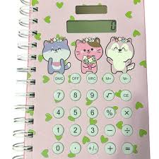 Caderno A5 Capa dura com Calculadora na capa