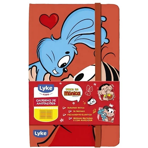 Caderno anotacao turma da Mônica